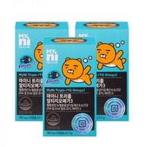 첫구매50%쿠폰일동제약 마이니 트리플 알티지 오메가3 30일분 x 3박스