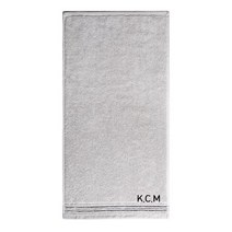 이니셜자수 기숙사 수건 기숙사준비물 소량자수 주문제작 40수코마사 호텔수건 타올 170g 10장, 포티스연그레이, 10개