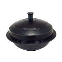 키친아트 국내산 전통 통주물 가마솥 18cm, 블랙