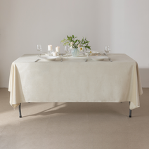 행사용벨벳테이블보 구김없고 늘어나지않는 고급벨벳소재 식탁보, 801(아이보리), 330x150
