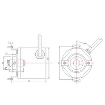 38mm 산업용 증분 광전 엔코더 100/200/360/400/600/1000/1024/2000/2500 펄스 중공 축 로터리, 02 200PPR_04 ABZ NPN