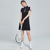 여름 여성용 라펠 테니스 스커트 반팔 스포츠 드레스 통기성 얇은 스포츠웨어 야외 캐주얼 피트니스 골프 원피스 치마