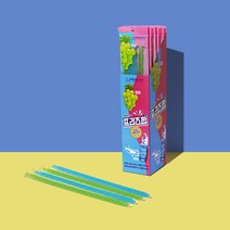 프리즈팝 아이스 롱쭈쭈바 소다향 청포도 160g x 8개 (1통)