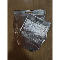 보름달비닐 손잡이 은박 보냉팩 5매 보냉파우치 아이스팩 보냉봉투, 가로(25)*세로(28)*밑면(11)+날개(5.5)