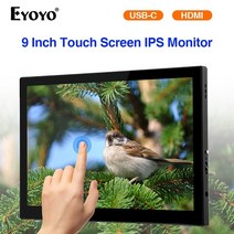 스마트모니터 세로 휴대용 컴퓨터 모니터 듀얼 와이드 리퍼 배그용 스크린 요요 9quot ips 터치 hdmi 1920x1200 usb-c, 9인치, au 플러그