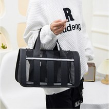 루나글램 강아지 켄넬 이동가방 고양이 소프트 자동차 차량용 이동장, 블랙