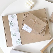 [핸즈픽] 크라프트 선물상자 g형 박스 200매 악세사리 쿠키 디저트 답례품 포장 상자, 33호_33.5x24.5x3cm / 150매