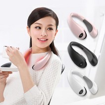 아트박스/에코벨 kc인증 3단온도조절 넥밴드 히터/목난로 워머 온풍기, 넥밴드 목걸이 히터 핑크