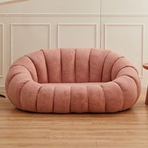 MEIISEO 미니 소파 거실 의자 접이식 의자 소파, 기술 벨벳 핑크_세 사람 1.8 M