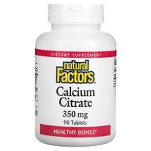 내추럴 팩터스 구연산칼슘 350mg 90정, 기본