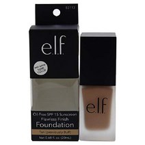 e.l.f.Flawless Finish 파운데이션 경량 중간 커버력 세미매트 20ml, 20ml (1팩), Tan 탠 껍질