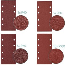 연마재 10PCS 93x185mm 스퀘어 샌드페이퍼 그릿 몰려 들고 모래 종이 특수 모양의 디스크 연마 스톤 유리 그라인더 나무 폴란드어 도구, [01] 40 Grit