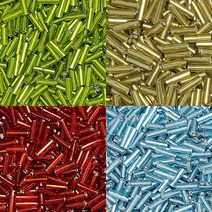 500g 대용량 막대비즈 투명 실버라인 컬러 비즈 공예 목걸이 반지 팔찌 만들기, 4.5mm, 5