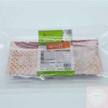 냉동 베이컨 업소용 대용량 육가공품 백설 cj 1kg 킬로