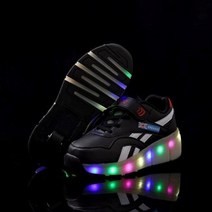 스케이트 운동화 바퀴달린 신발 롤러슈즈 2020 USB 충전 LED 라이트 스니커즈 싱글 휠 소년 소녀 롤러 캐주얼 포함