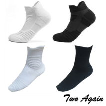 투어게인 스포츠 두꺼운 양말 러닝 런닝 운동 헬스 축구 농구 테니스 배드민턴 등산 마라톤 조깅 싸이클, 블랙(단목)