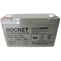 로케트 연축전지 납축전지 ES 6V 12V 24V 배터리 모음, 6V-10A