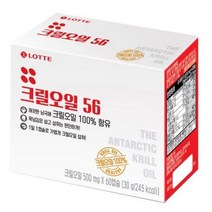 롯데헬스원 크릴오일56, 60캡슐, 28개, 60정