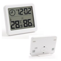 체계적 관리 스마트 디지털시계 온습도계(하얀) 실내온도계