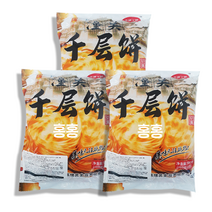 홍홍 중국식품 동관 천층병 500g (5개입) 밀가루떡 챈청빙 중국아침식사 중국빵, 3개
