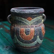 빈티지토분 다육이 화분 도자기 수제 토분 돌화분 다육 선인장 미니 통기성 복고풍, 세라믹, 중간, 지중해 8