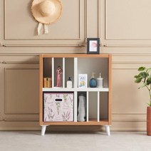 아트박스/히트디자인 H610 2단 선반 책장, 그레이화이트