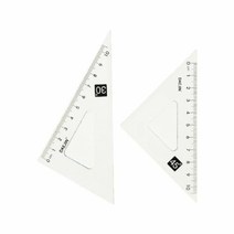 [대진교육] 삼각자 세트(2입) 10cm 눈금자, 5봉