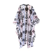 바버샵 롱 커트보 미용 절단 이발소 가게 가운 케이프 커버 패션 인쇄 미용 1