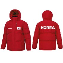 한국 KOREA 숏패딩 / 하프패딩 / 에어볼 / 레드