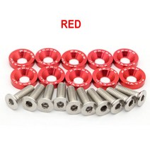 전기 스쿠터 패스너 나사 핸들 바 Dualtron 1 2 3 Thunder Eagel Ultra Zero 9 Kaabo 부품 10PCs, [03] Red