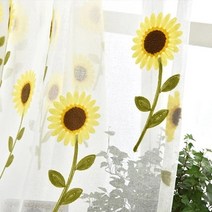 암막커튼 방음천 우드셔터 1 pcs 막대 주머니 짧은 귀여운 동물 수 놓은 반 부엌 문