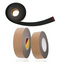 폭 15mm 검정색 EVA 스펀지 테이프 쿠션 소음 방지 접착 완충 테잎, 두께5mm