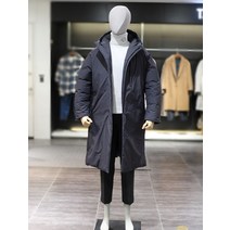 티아이포맨 티아이포맨 22 F/W 차콜 경량 프리미엄 구스다운 후드 롱 패딩점퍼 M228MJPM562 (P002451685)