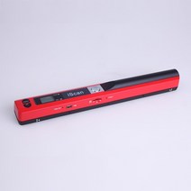 북스캐너 셀프북스캔 북스캐너 휴대용 스캐너 HD 고속 컬러 A4 문서 사진 핸드 헬드 미니 포켓, 01 Red