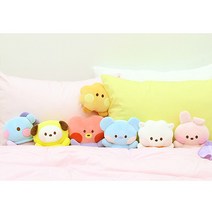BTS BT21 미니니 소울메이트 쿠션 인형 베개 정품 굿즈, 혼합/슈키