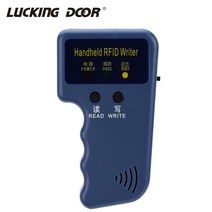 핸드 헬드 125khz rfid 프로그래머 복사기 작가 리더 id 카드 cloner 문 액세스 제어 시스템에 대 한 키, 1개, 단일, writer