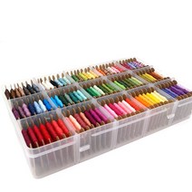 당일출고/ 프랑스자수용 면사105색상세트 - 단색 81색 베리에이션24색/ DMC25번사