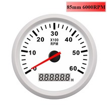 타코메타 타코미터 보트 디지털 엔진 4K/6K/8K RPM 85mm 디젤 가솔린 자동차용 게이지 9 ~ 32V, 06 WW 6000 rpm