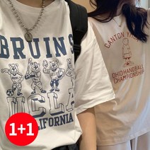 주디앤 1+1 플레이볼 여성 반팔 티셔츠