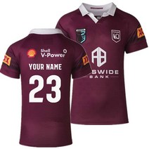 미식축구져지 럭비 유니폼 아메리칸풋볼 NFL 2023 QLD 마룬 토착 퀸즐랜드 오리지널 기념 안작 훈련 사이즈, 39.Name and number - 4XL