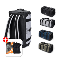 농구 축구 헬스 운동 스포츠 더플백 대용량 백팩 크로스 남녀 공용 운동가방, 블랙 (무릎보호대 증정)