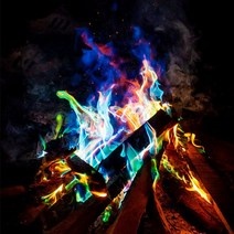 [너울샵]레인보우컬러 매직파이어 10+2개 불멍 도깨비불 놀거리 갬성 캠핑 캠프파이어, 01_ 1개