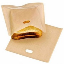 재사용가능한 토스트 포장지 샌드위치 빵 봉투 보관 2매, 토스트백2P