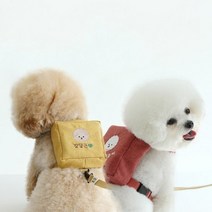 [카민프로젝트] 강아지 외출용품 큐브 하네스주문제작, 카민/SM~M