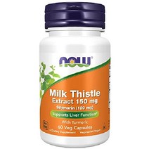 나우 실리마린 밀크씨슬 150 mg 120 캡슐, 60 식물성 캡슐