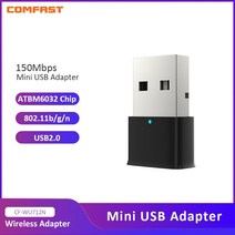 네트워킹 무선 미니 USB 와이파이 어댑터 802.11N 150Mbps USB2.0 수신기 동글 네트워크 카드 데스크탑 노트북 윈도우즈 7 8 10 11, [01] Black