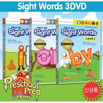 [우수제품]^^&&^^ DVD 프리스쿨 프랩 사이트워드 3DVD Sight Words 3 DVD NO.1 유아영어 대표작! 교육용DVD