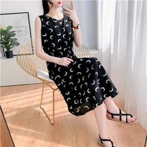 태국 발리섬 해변 건너다 페이크 비치 프렌치 클래식 미디롱 핑크 쉬폰 도트원피스 여름 여성