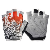 프리로드 스포츠 반장갑 자전거 로드 라이딩 남성 여성, 레드