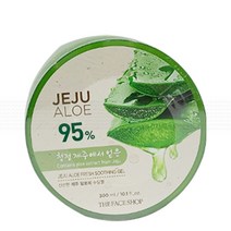 더페이스샵 신선한 제주 알로에 수딩젤 300ml 원형 x1개 + 튜브형, 단품